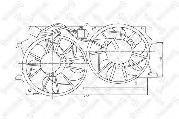 STELLOX 2999323SX Вентилятор, охолодження двигуна