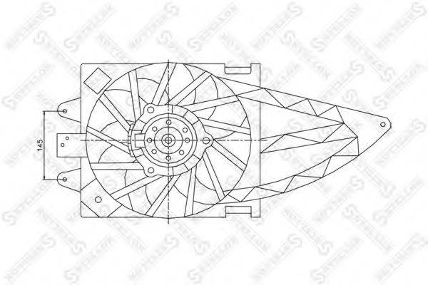 STELLOX 2999374SX Вентилятор, охолодження двигуна