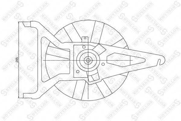 STELLOX 2999390SX Вентилятор, охолодження двигуна