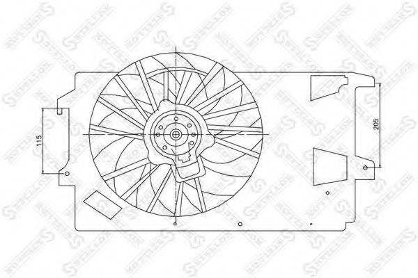 STELLOX 2999437SX Вентилятор, охолодження двигуна