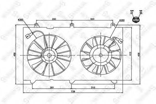 STELLOX 2999462SX Вентилятор, охолодження двигуна