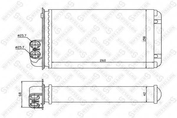 STELLOX 1035000SX Теплообмінник, опалення салону