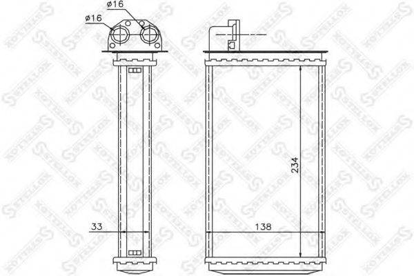 STELLOX 1035059SX Теплообмінник, опалення салону