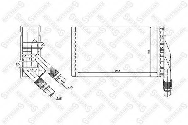 STELLOX 1035107SX Теплообмінник, опалення салону