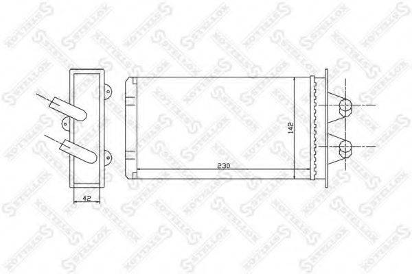 STELLOX 1035163SX Теплообмінник, опалення салону