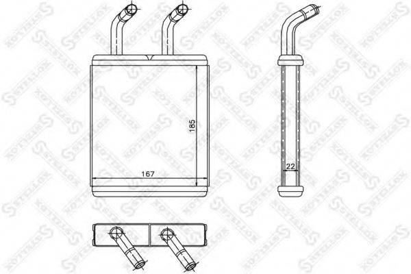 STELLOX 1035197SX Теплообмінник, опалення салону