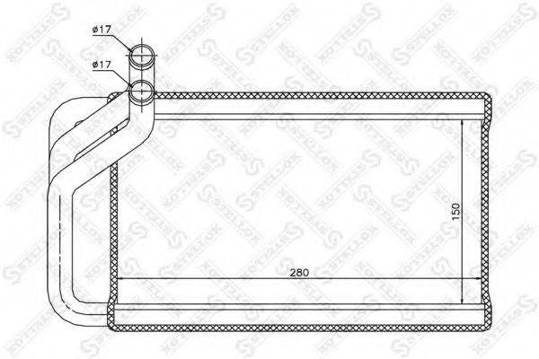 STELLOX 1035200SX Теплообмінник, опалення салону