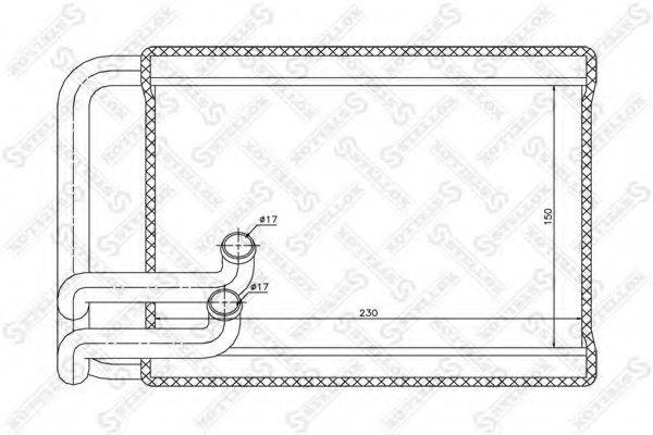 STELLOX 1035225SX Теплообмінник, опалення салону