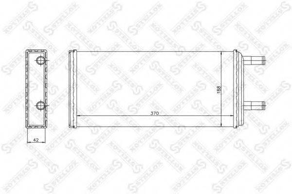 STELLOX 1035233SX Теплообмінник, опалення салону