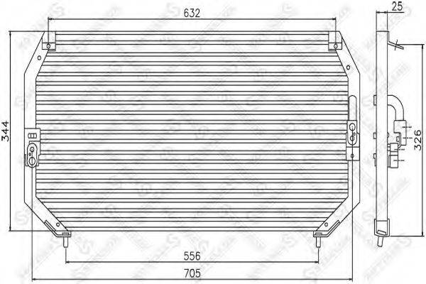 STELLOX 1045014SX Конденсатор, кондиціонер