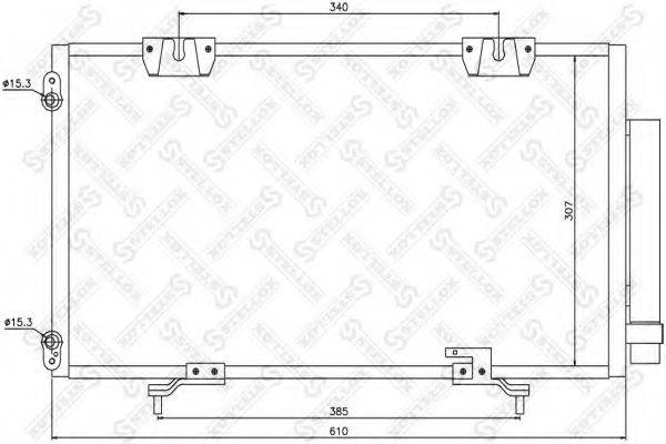 STELLOX 1045029SX Конденсатор, кондиціонер