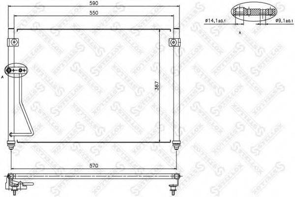 STELLOX 1045063SX Конденсатор, кондиціонер