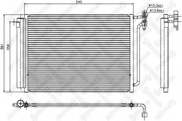 STELLOX 1045077SX Конденсатор, кондиціонер