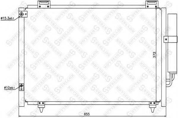 STELLOX 1045153SX Конденсатор, кондиціонер