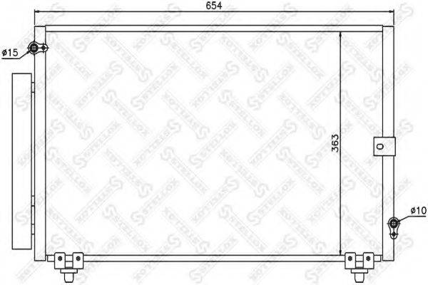 STELLOX 1045154SX Конденсатор, кондиціонер