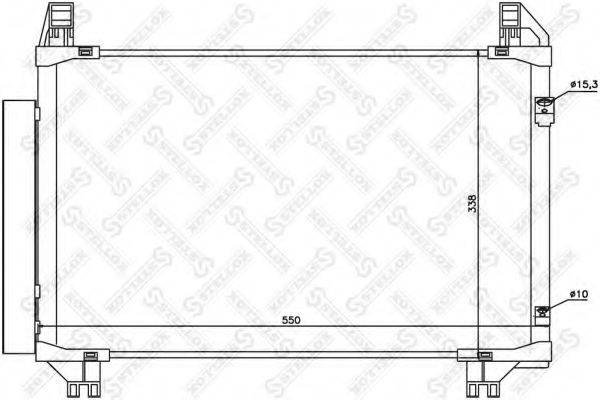 STELLOX 1045160SX Конденсатор, кондиціонер