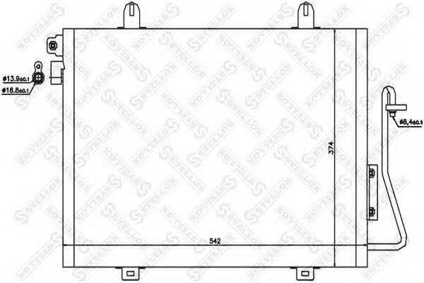 STELLOX 1045175SX Конденсатор, кондиціонер