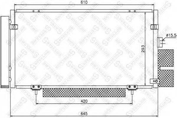 STELLOX 1045193SX Конденсатор, кондиціонер