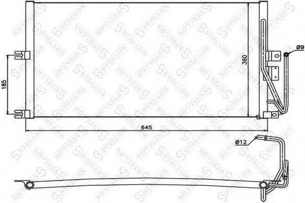 STELLOX 1045194SX Конденсатор, кондиціонер