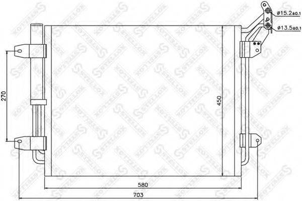 STELLOX 1045198SX Конденсатор, кондиціонер