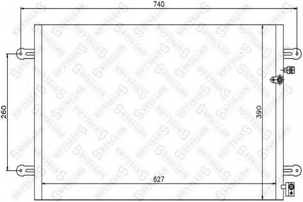 STELLOX 1045219SX Конденсатор, кондиціонер