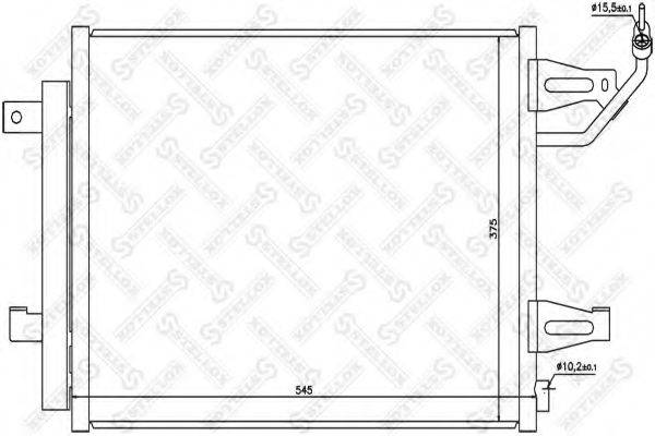 STELLOX 1045223SX Конденсатор, кондиціонер