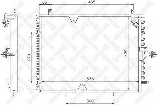 STELLOX 1045293SX Конденсатор, кондиціонер