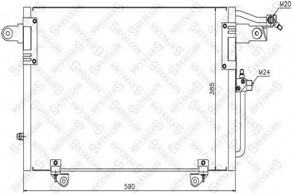 STELLOX 1045303SX Конденсатор, кондиціонер