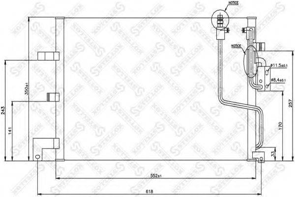 STELLOX 1045311SX Конденсатор, кондиціонер