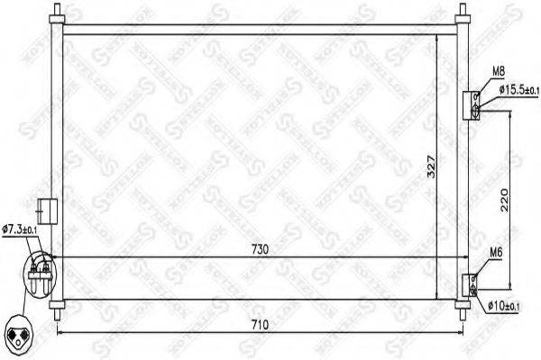 STELLOX 1045330SX Конденсатор, кондиціонер