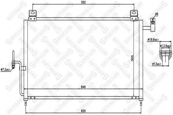 STELLOX 1045331SX Конденсатор, кондиціонер