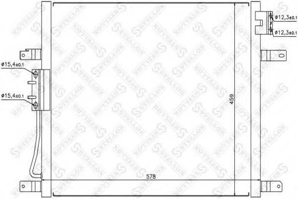 STELLOX 1045378SX Конденсатор, кондиціонер