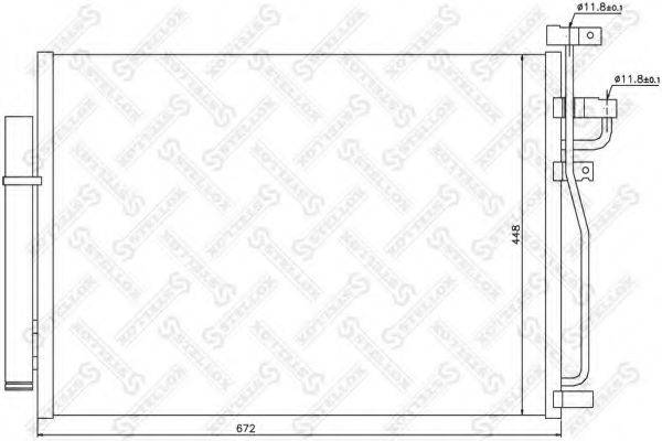 STELLOX 1045380SX Конденсатор, кондиціонер