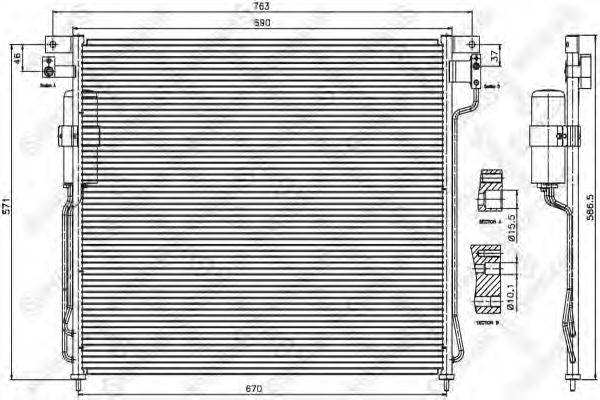 STELLOX 1045383SX Конденсатор, кондиціонер