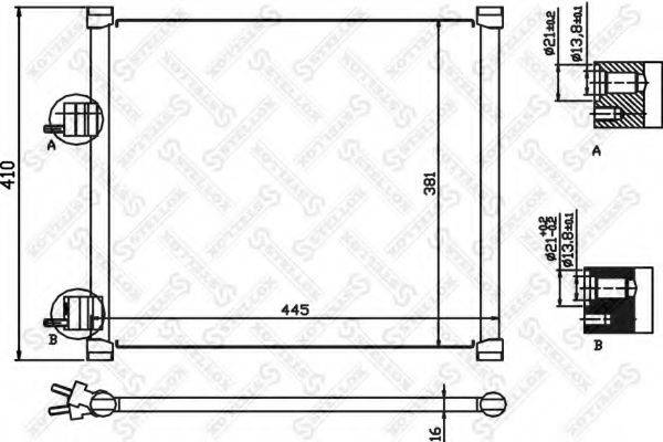 STELLOX 1045428SX Конденсатор, кондиціонер