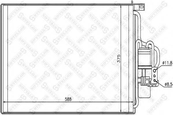 STELLOX 1045489SX Конденсатор, кондиціонер