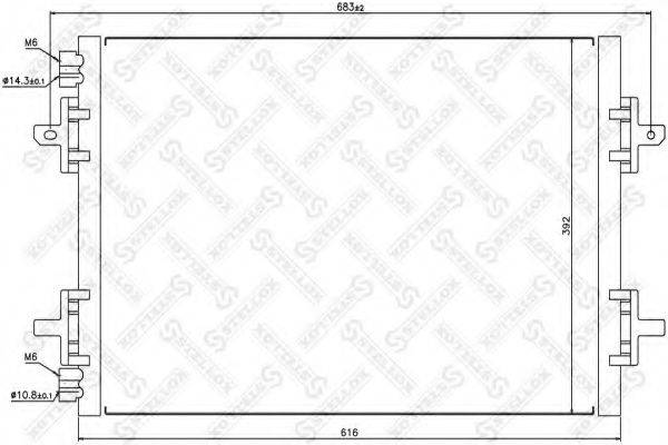 STELLOX 1045504SX Конденсатор, кондиціонер