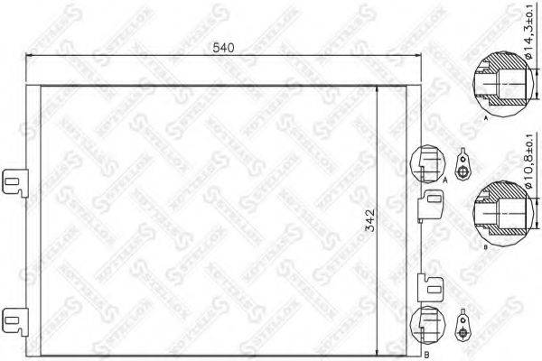 STELLOX 1045509SX Конденсатор, кондиціонер