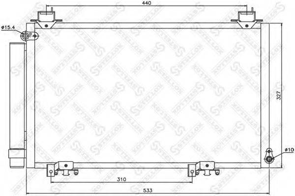 STELLOX 1045538SX Конденсатор, кондиціонер