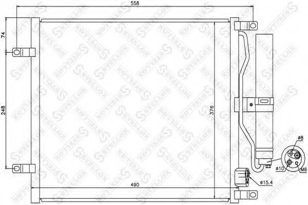 STELLOX 1045546SX Конденсатор, кондиціонер