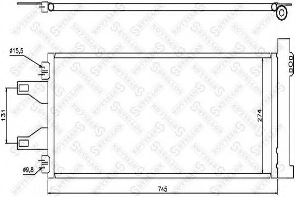 STELLOX 1045548SX Конденсатор, кондиціонер