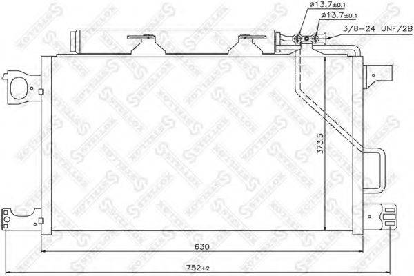 STELLOX 1045577SX Конденсатор, кондиціонер