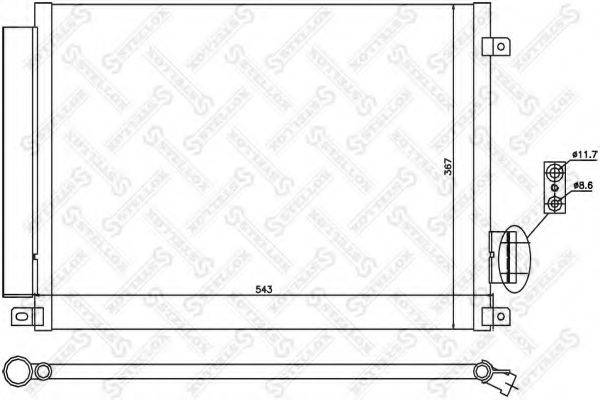 STELLOX 1045614SX Конденсатор, кондиціонер