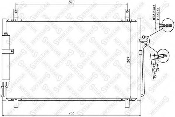 STELLOX 1045662SX Конденсатор, кондиціонер