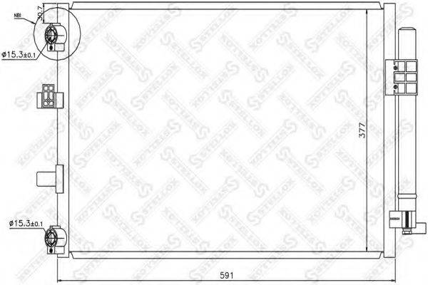 STELLOX 1045745SX Конденсатор, кондиціонер