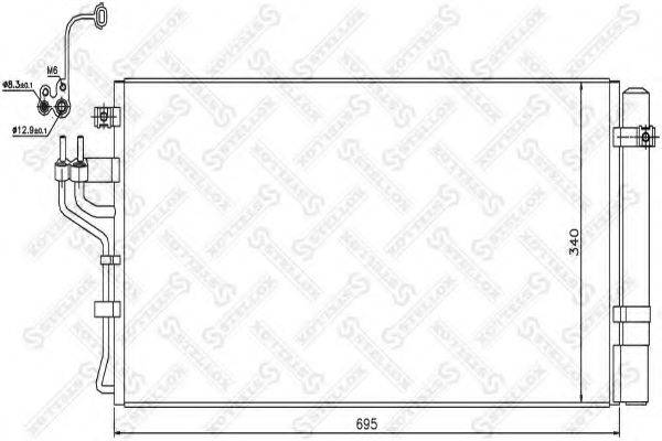 STELLOX 1045747SX Конденсатор, кондиціонер