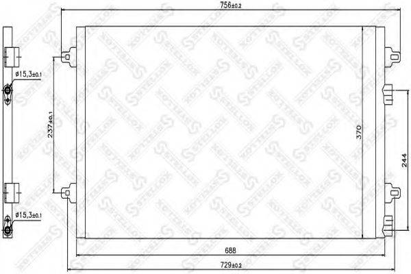 STELLOX 1045751SX Конденсатор, кондиціонер