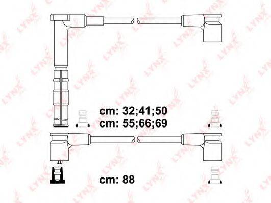 LYNXAUTO SPC5324 Комплект дротів запалювання