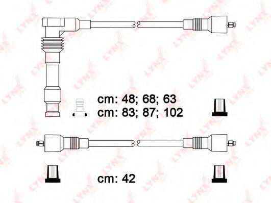 LYNXAUTO SPC5915 Комплект дротів запалювання
