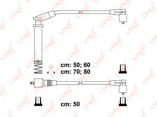 LYNXAUTO SPC5929 Комплект дротів запалювання